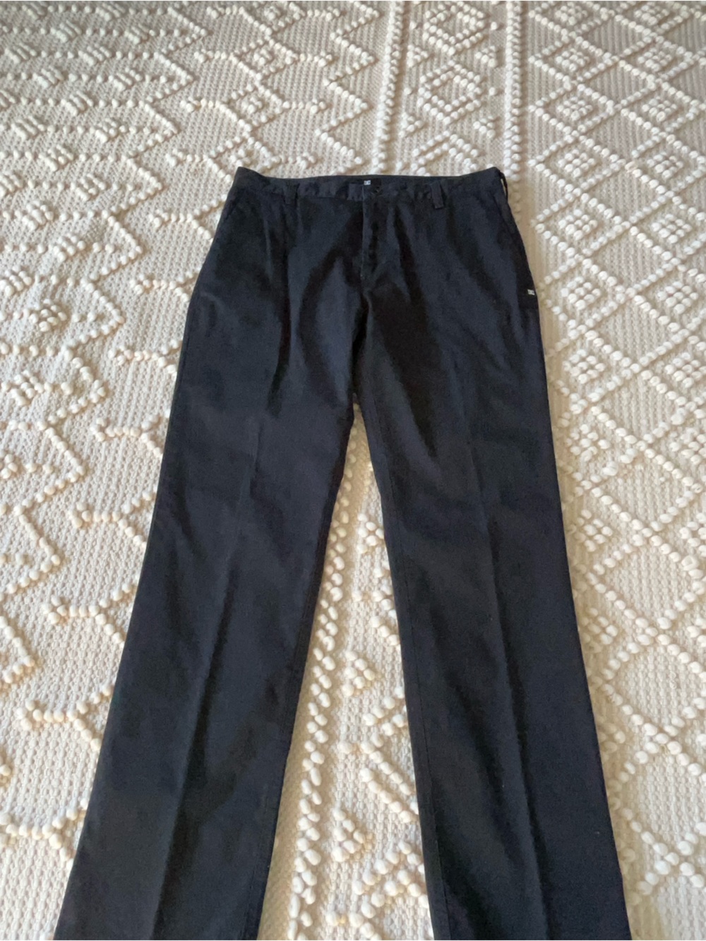 DCShoeCo Men's Black Chino Pants - Classic Straight Fit